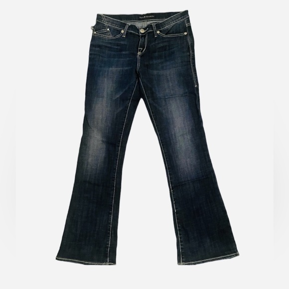 Rock & Republic Sz:8 Rhinestones Blue Jeans - Picture 3 of 7